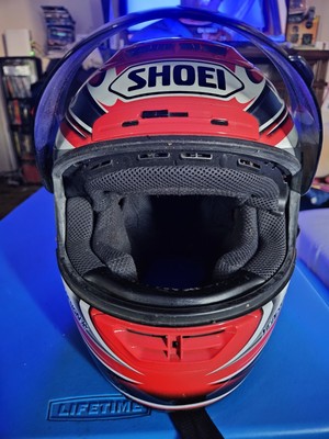 Vintage SHOEI Helmet Full Face Helmet X Eleven Ukawa Model RED 