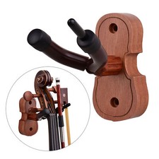 Hardwood Violin Hanger Hook with Bow Holder for Home  Studio Wall Mount E1A8