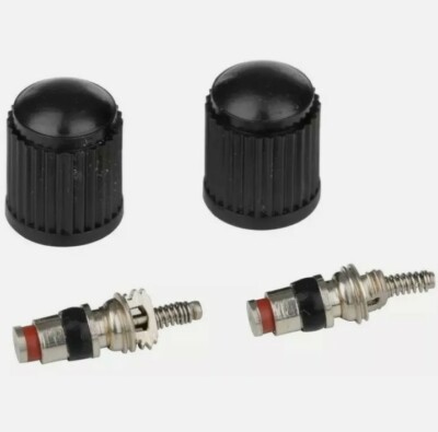 (137)  NEW Halfords Schrader Valve and cap kit