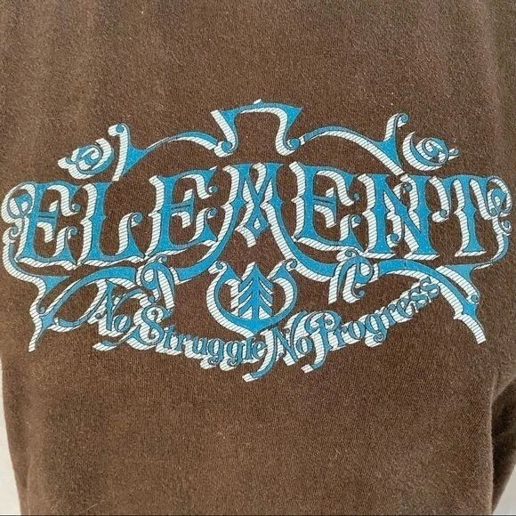 Vintage Element No Struggle No Progress Graphic Skate Snow Board T-Shirt Size XL - Image 4 of 4