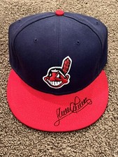 Sandy Alomar Jr. Signed Cleveland Indians MLB New Era On Field Hat Autograph