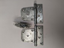 Offset gate hinge, galvanised 3 1/2"/90mm