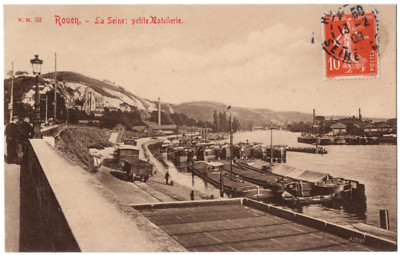 CPA 76 - ROUEN (Seine Maritime) - La Seine: Petite Batellerie - V. M. 32