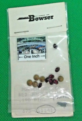 Bowser-Selley O scale #675-011141 Siglite Jewels .190 Dia., Red, pkg ...