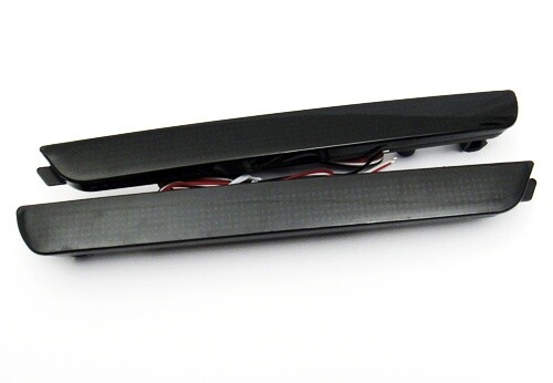 2x SMOKE LENS LED REAR BUMPER REFLECTOR BRAKE LIGHTS FOR MAZDA 3 MAZDASPEED3