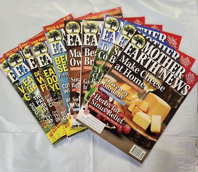 Lot of 10 MOTHER EARTH NEWS Magazine~ Homesteading/Beer Making -NEW