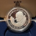 Dominican Republic 25 Pesos Km 54 Papal Visit John Paul II 65g Silver ++PROOF++ — photo 6