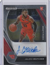 JALEN CRUTCHER 2021 PRIZM DRAFT PICKS BASKETBALL AUTOGRAPH CARD #DP-JCR
