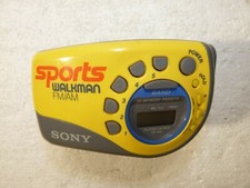 Sony SRF-M78 Yellow Sports Walkman AM/FM Portable Radio w/ Armband
