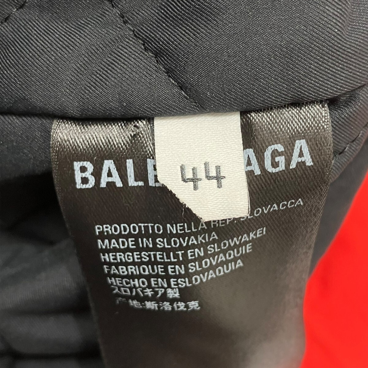 Balenciaga Mat Nylon Jacket 602027 Red Black Size 44 Men's used
