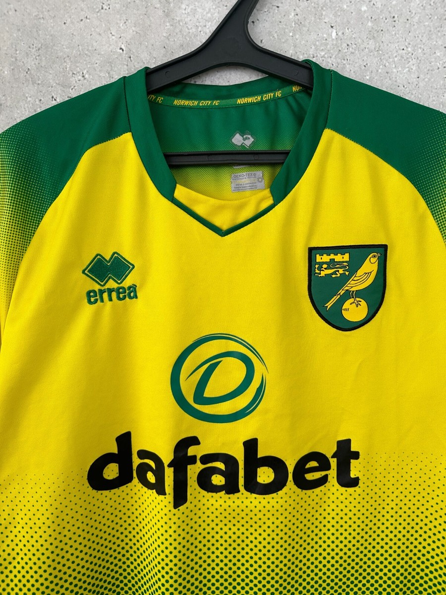 NORWICH CITY 2019 2020 HOME FOOTBALL SHIRT ERREA JERSEY SIZE M | eBay