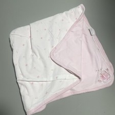 Vitamins Baby Butterfly Pink White Lovey Security Blanket Cotton Floral