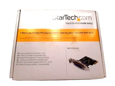 StarTech.com 1 Port PCI Express Dual Profile Parallel Adapter Card - SPP/EPP/ECP