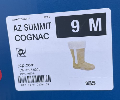 Comphy Arizona Jean Co AZ Summit Cognac Boot Women's Size 9M New With Box! - Picture 4 of 4