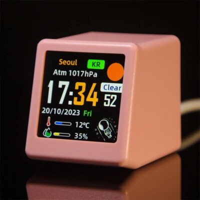 Tragbare Smart WiFi Wetterstation mit Temperatur & Feuchtigkeit Alarm