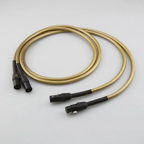 Pair OCC Silver Plated Cord HiFi Audio Interconnect XLR Balanced Signal Wire NEW - Picture 4 of 5