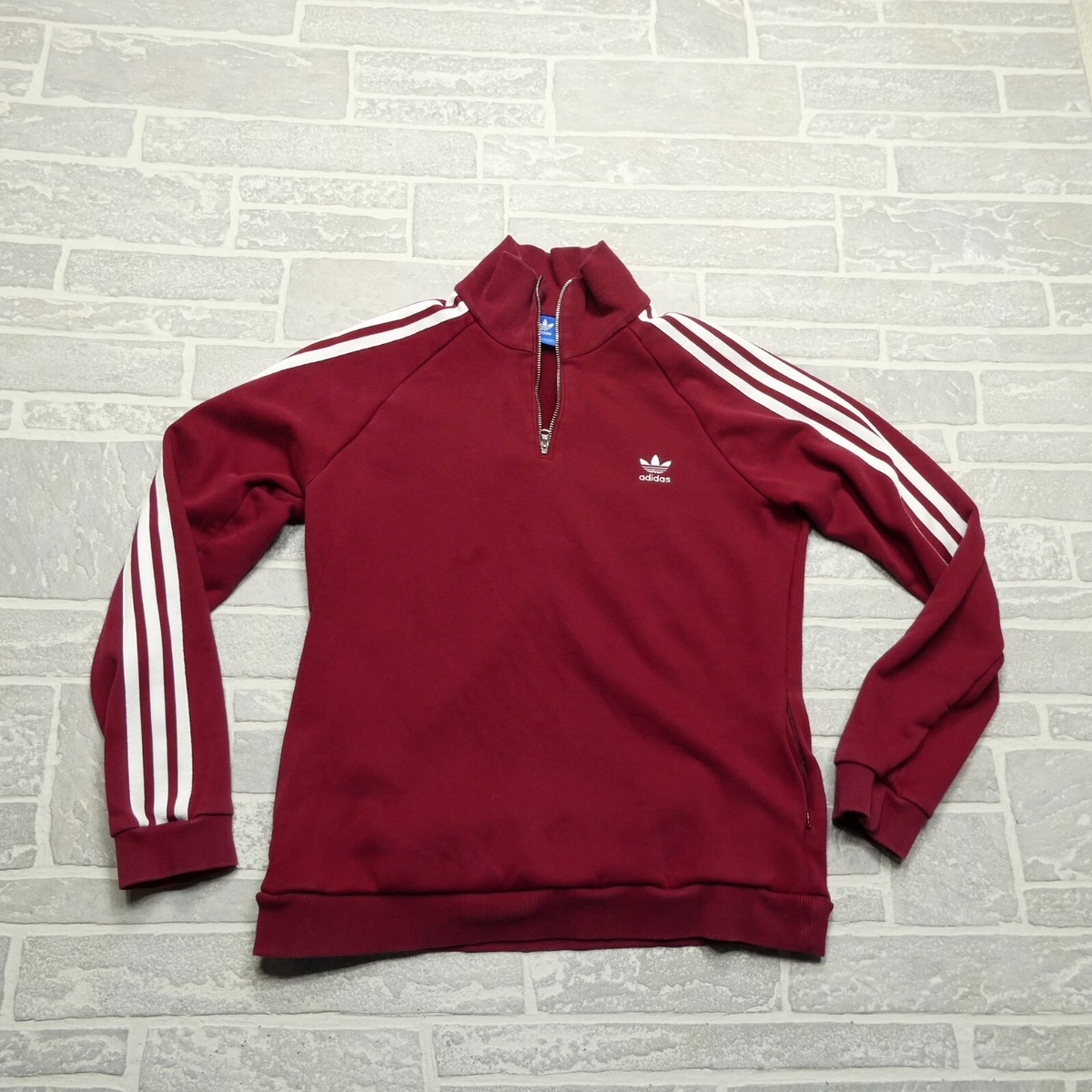 トップス Adidas Logo Track Jacket ADIDAS 3 Stripe Trefoil Logos Zip Track Jacket Girls M 10/12