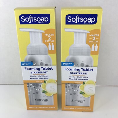 Softsoap Foaming Tablet Starter Kit-Lemon Fizz Scent   2 Boxes