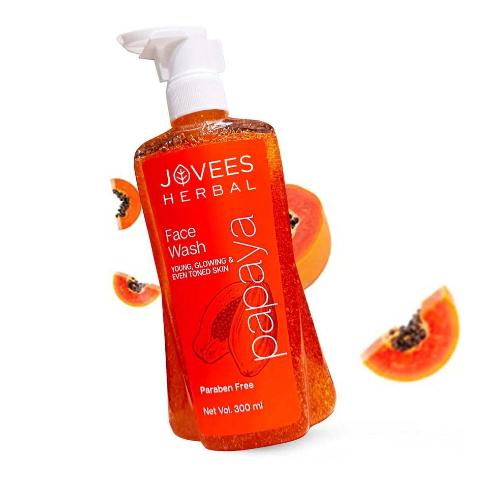 Jovees Herbal Papaya Face Wash For Women/Men, 300ml - Image 3 of 4