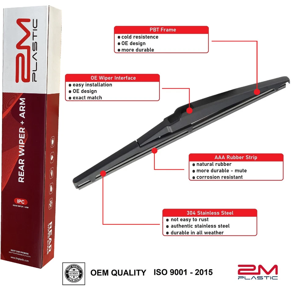 Rear Wiper Arm Blade For Kia Sportage 2017-2020 98815A4100 98850A4000 OE Quality - Image 3 of 3