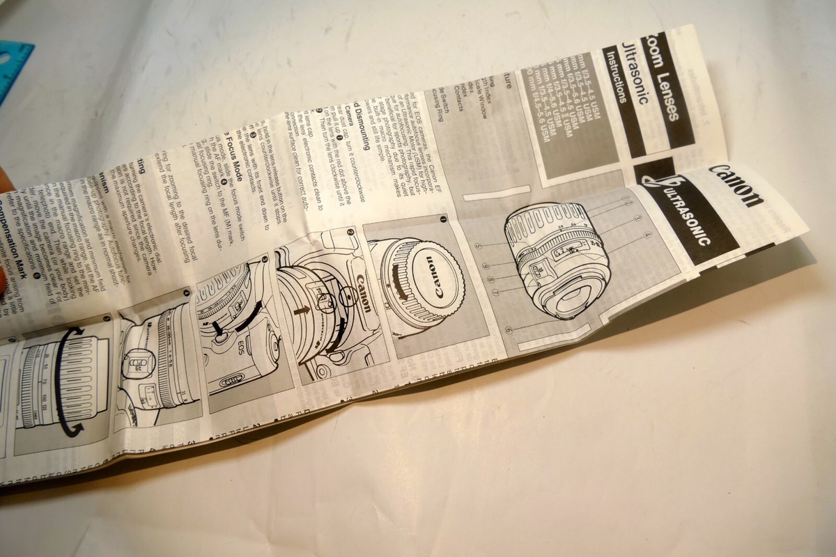 Canon 28-105mm EF Ultrasonic Lens guide 100-300mm USM Brochure | eBay