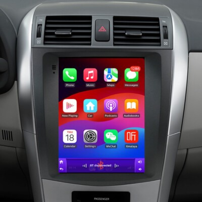 9.7'' Tesla Style For Toyota Corolla 2006-2013 Carplay Car Radio Android 13 GPS