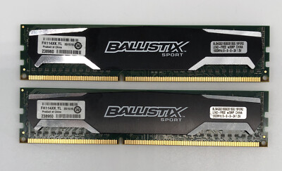 CRUCIAL BALLISTIX SPORT BLS4G3D1609DS1S00.16FER2 - 8 GB (2 X 4 GB)  - DDR3 RAM
