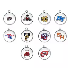 College Conference USA Glass Cabochon Charms