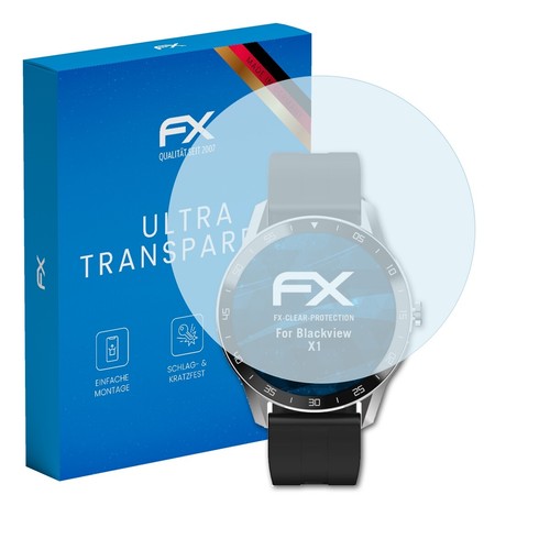 atFoliX 3x Displayschutzfolie für Blackview X1 Schutzfolie klar Folie - 第 1/8 張圖片