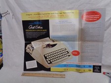 ROYAL TYPEWRITER brochure opens to POSTER 1966 1967 ? store display ? 1965 thumbnail