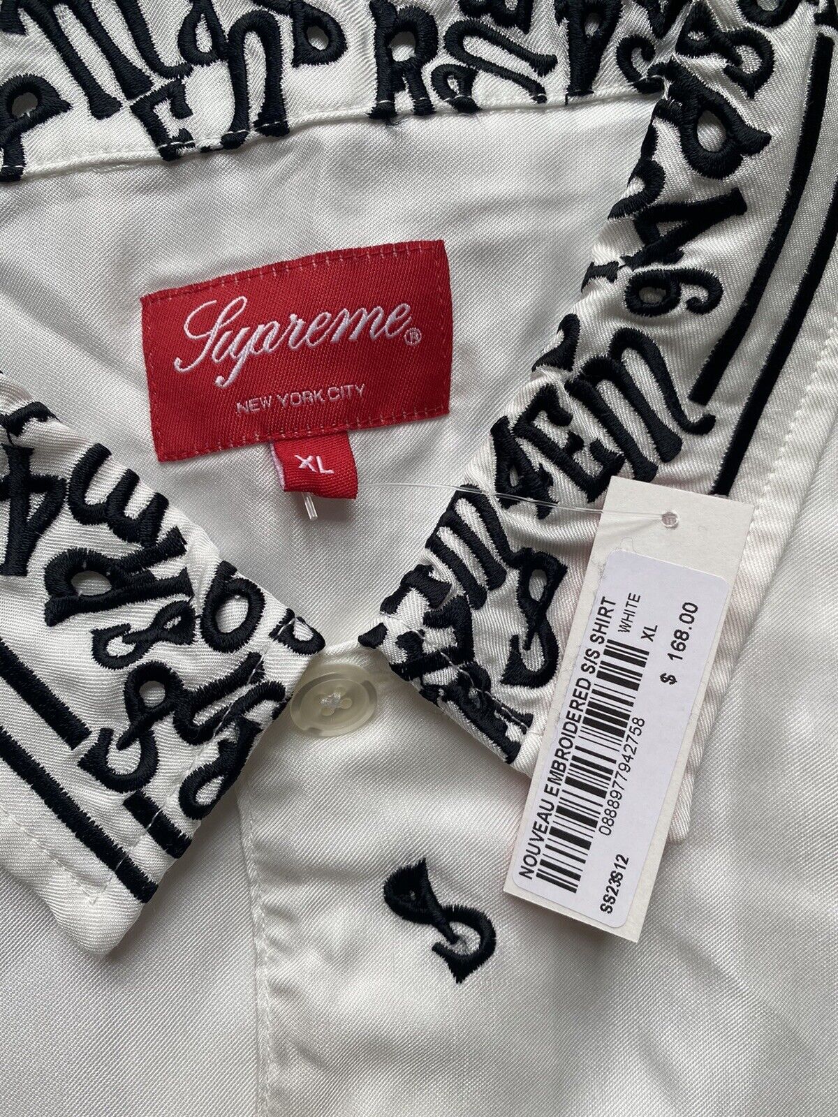 Supreme Nouveau Embroidered S/S Shirt