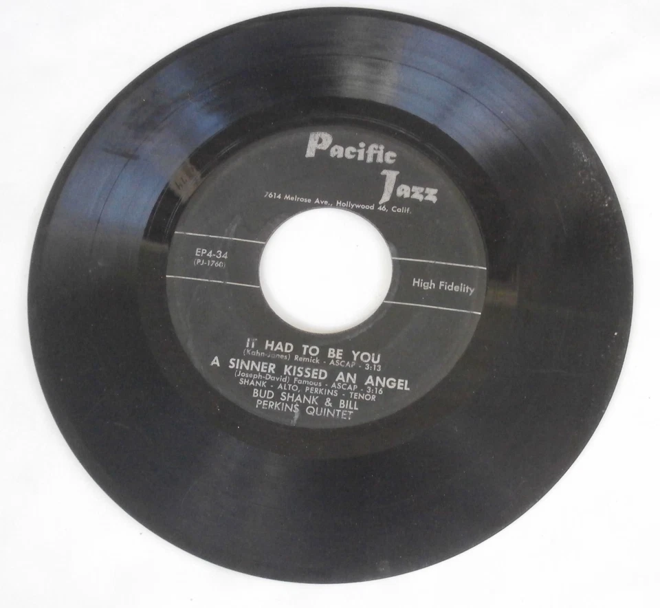 1950's Pacific Jazz CA 45 RPM Record Lot Bud Shank Chet Baker Chico Hamilton +! Foto 2 de 4