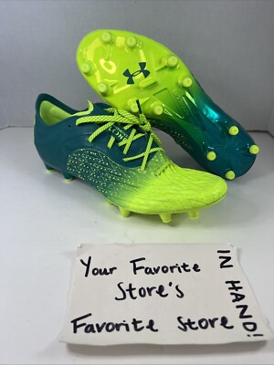 Under Armour Clone Magnetico Pro 2.0 FG Green Soccer Cleats Men's Size 9 RARE!