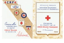 Timbre France Carnet Croix rouge 1954** Yvert N° 2003 Luxe