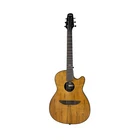 Haze HSDP836CGC Acoustic/Classical Guitar, Spalted Maple Veneer, Round-Back