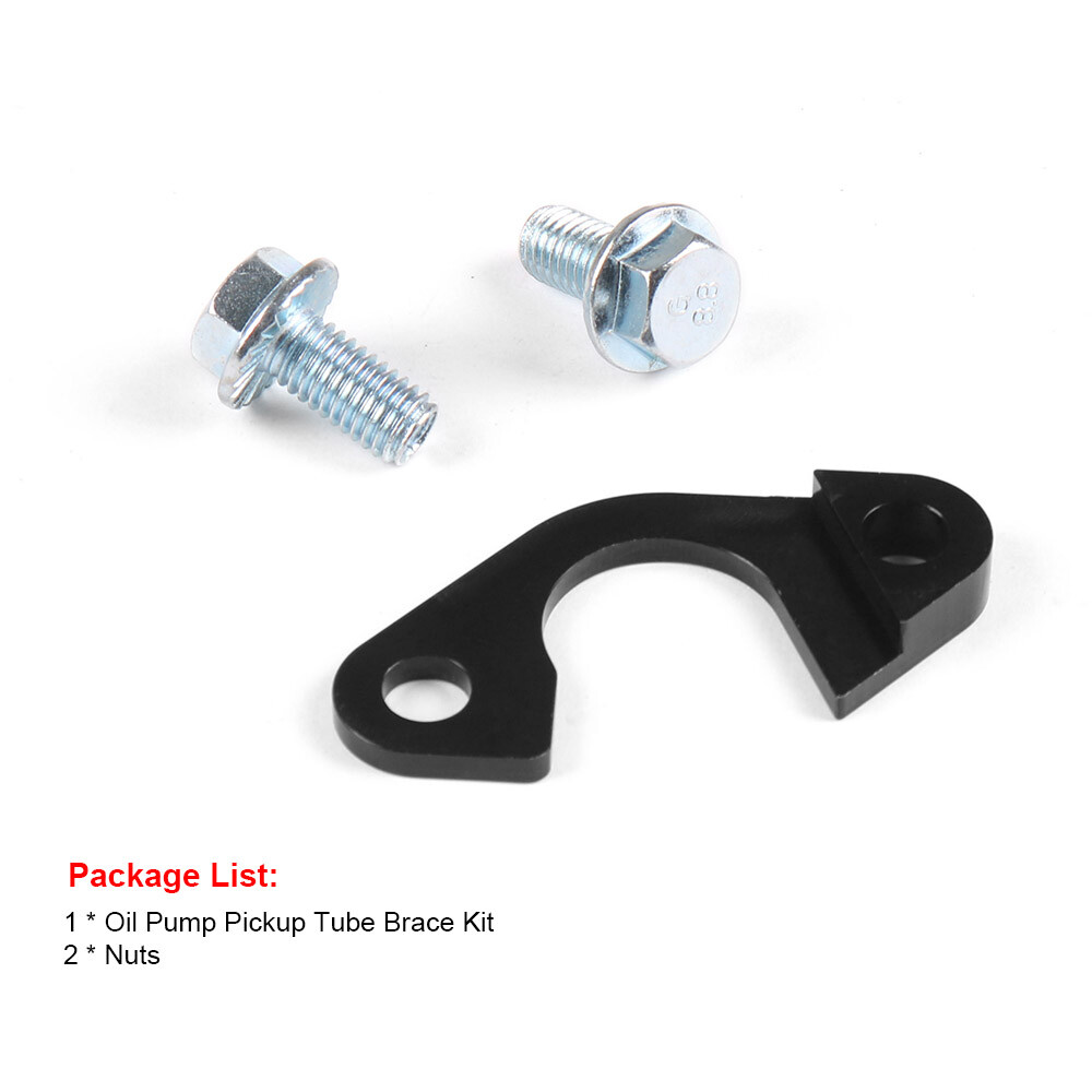 2x Billet Oil Pump Pickup Tube Girdle Brace – For LS GEN III/IV LS1/LS2 – Aluminum
