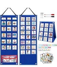 Visual Schedule for Kids with Autism, 107 Cards Double-Sided Toddler Routine