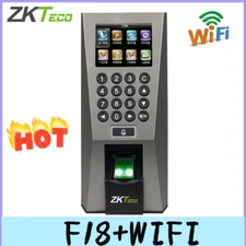 ZKTeco F18 TCP/IP Biometric Fingerprint Time Attendance Door Access Control+WIFI