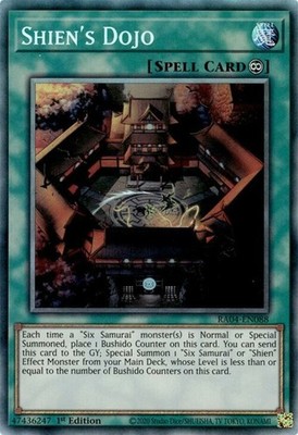 Yugioh! Shien's Dojo - RA04-EN088 - Collector's Rare - 1st Edition Near Mint, En