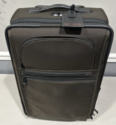 TUMI 21/22 Inches Alpha Continental Carry-On Brown Nylon Luggage