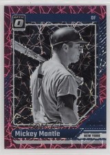 2024 Panini Donruss Optic Pink Velocity Prizm 4/79 Mickey Mantle #7 HOF