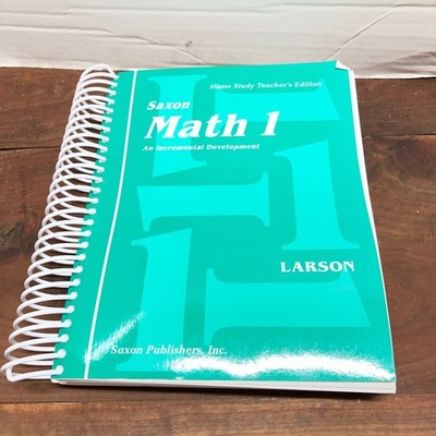 Math 1 An Incremental Development Nancy Larson 1994 Teacher's Edition Saxon