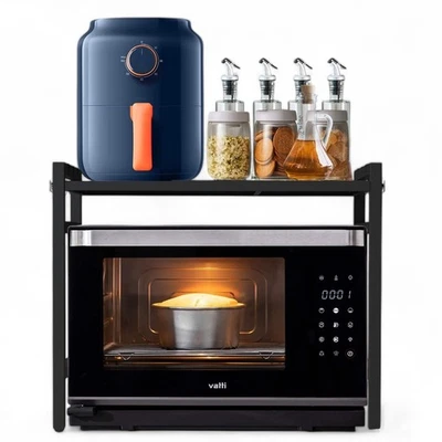 Verstellbares Küchenregal Arbeitsplatte Stehend 2 Stufig 40-64 cm Regal Küche - Bild 1 von 4