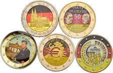 Künker: RFN, 5 x 2 euro 1963 - 2015, Doskonały!