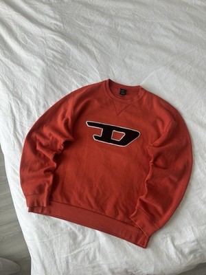 Vintage 90s diesel D Logo Hype Baggy Sweatshirt Casual