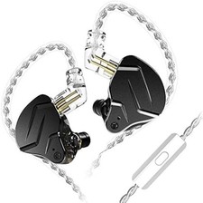 KZ ZSN X in-Ear Earbud Headphones with Mic Dual Driver 1BA 1DD Hybrid Wired E...