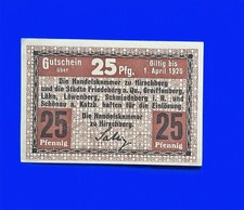 07 104 Notgeld Hirschberg (Jelenia G&oacute;ra) 25 Pfg. Handelskammer, bis 1.4.1920