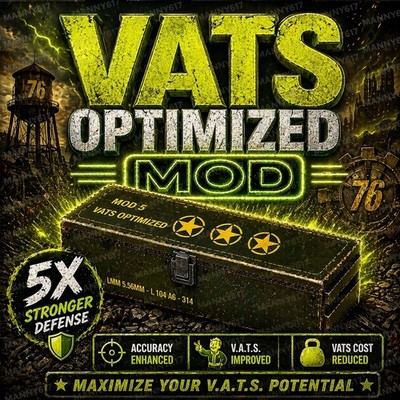 Fallout 76 PS4/PS5 VATS Optimized Mod x5 -35% AP Cost Fast Delivery