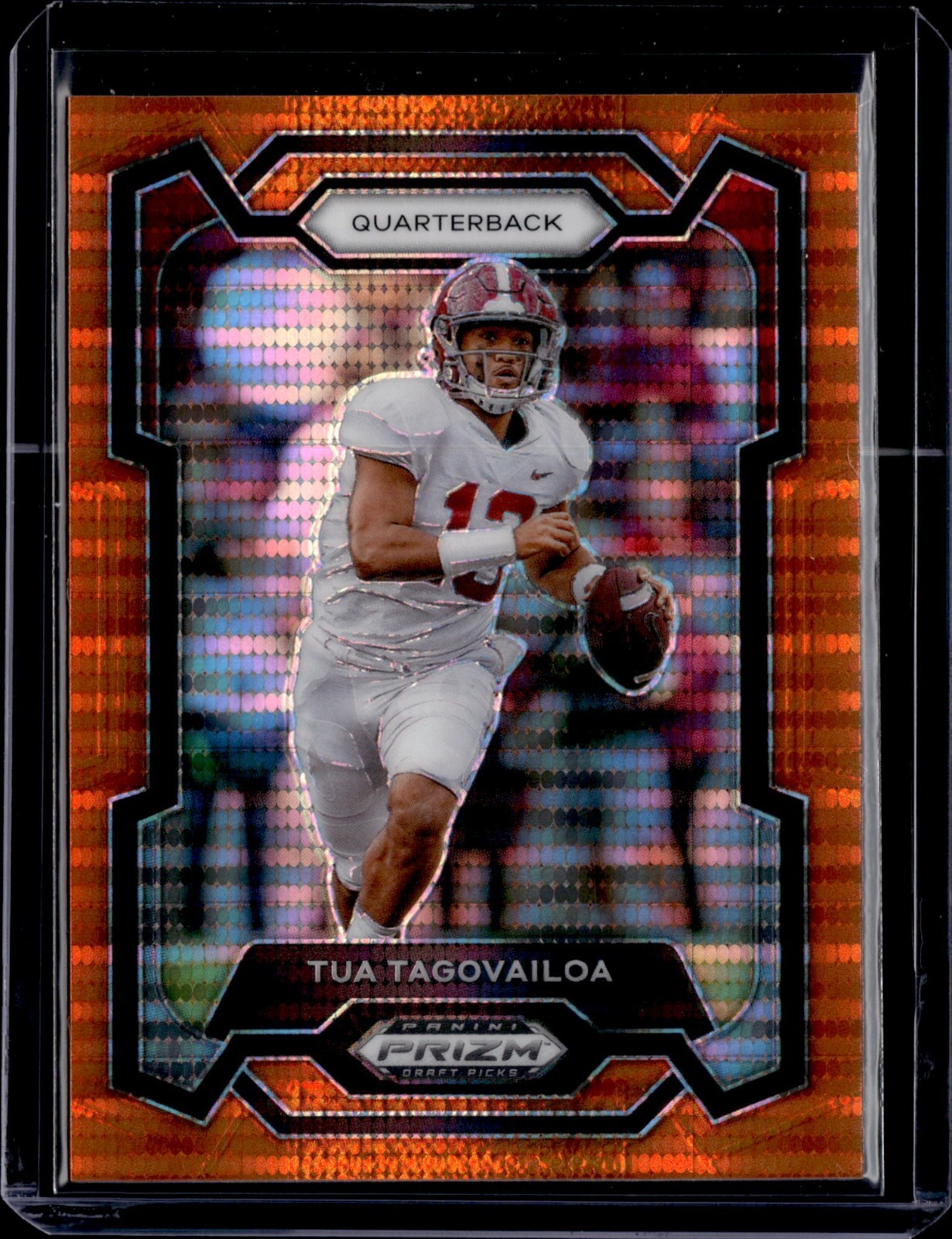 2024 Panini Prizm Draft Picks - Tua Tagovailoa #76 Orange Pulsar Prizm /49