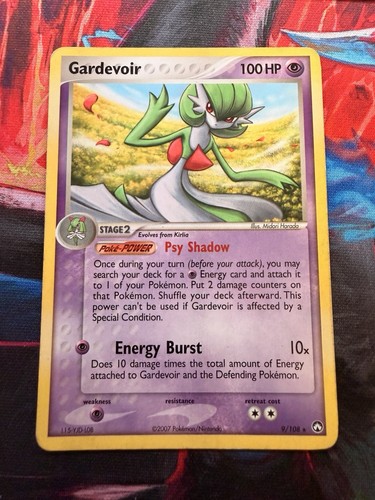 Pokemon TCG Gardevoir 9/108 Non-Holo EX Ruby & Sapphire EX Power Keepers 2007  - 第 1/2 張圖片